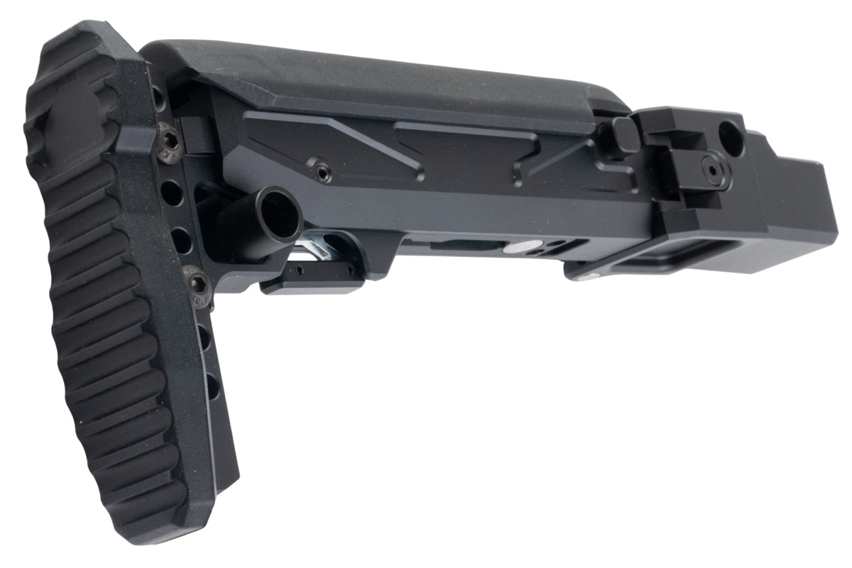5KU KPYK Folding Telescopic Buttstock w/ Cheek Riser for GHK AKM V3 Airsoft GBB Airsoft