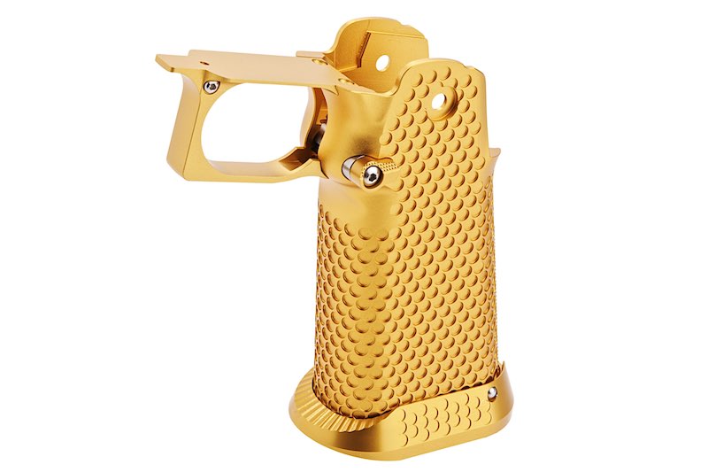 5KU CNC Aluminum Infinity Style Grip For Tokyo Marui Hi Capa GBB Airsoft (Type 1/ Gold)