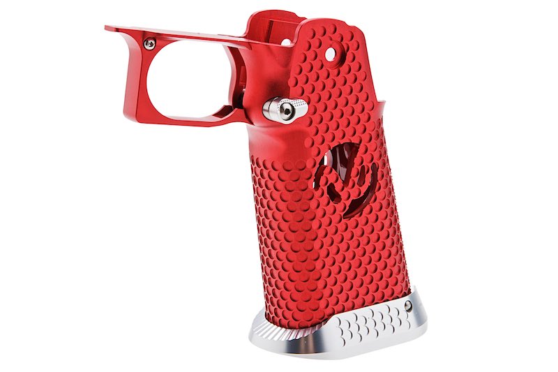 5KU CNC Aluminum Infinity Style Grip For Tokyo Marui Hi Capa GBB (Type 3/ Red)