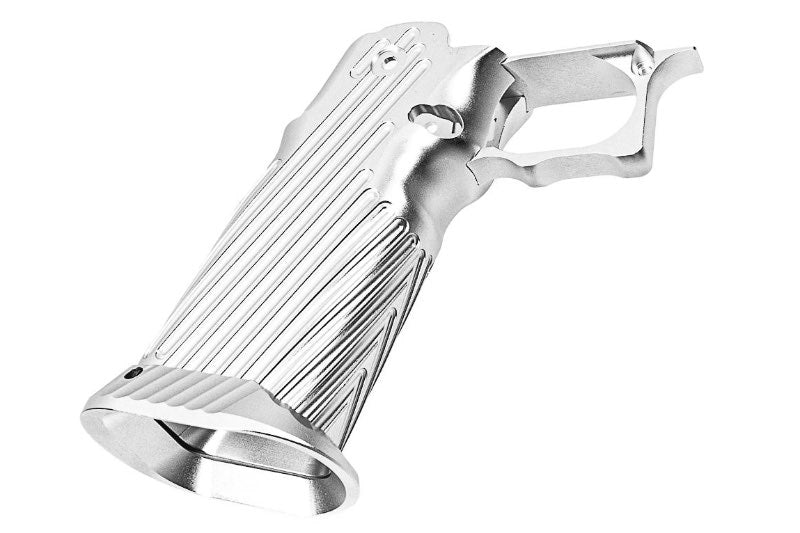 Bomber CNC Aluminum INF Style Grip For Tokyo Marui Hi Capa GBB Airsoft (Silver)