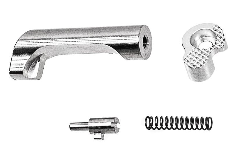 Bomber CNC Aluminum INF Style Grip For Tokyo Marui Hi Capa GBB Airsoft (Silver)