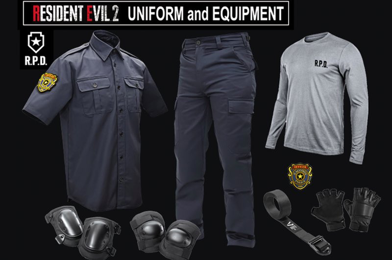 CAPCOM Biohazard/ Resident Evil 2 R.P.D. Leon S. Kennedy Uniform Set (Size L/ Licensed Products)