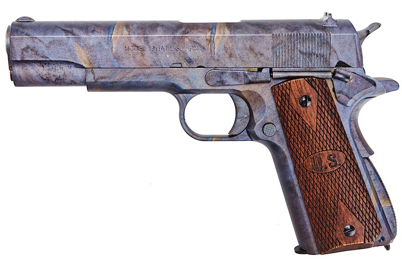 Cybergun AO 1911 GBB Airsoft Pistol (Marble Pattern w/ Wood Grip)