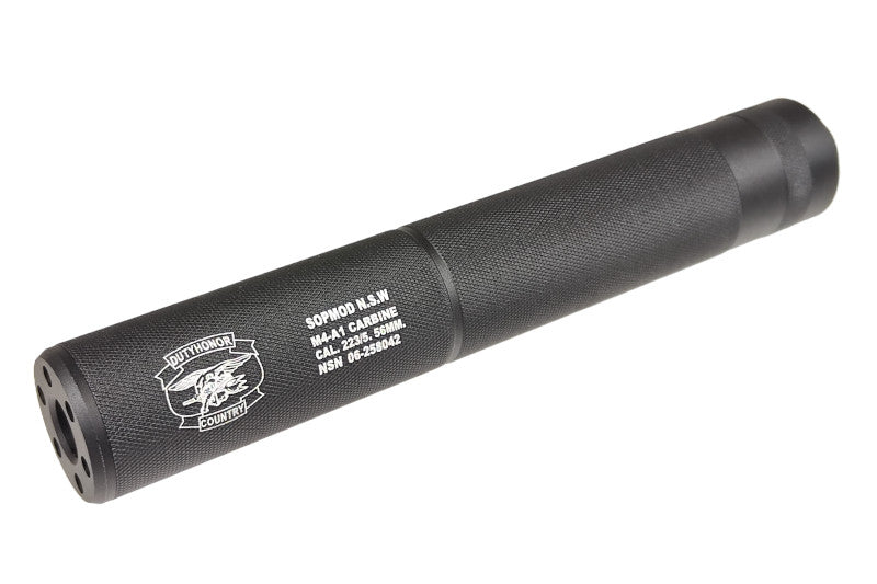 CYMA SOPMOD 195mm Suppressor For Airsoft Rifle (14mm CCW)