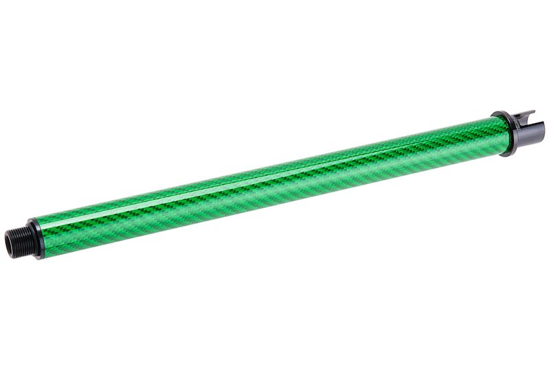 Dr. Black Carbon Fiber 10.5 inch Outer Barrel For Tokyo Marui MWS Airsoft GBB (Green)