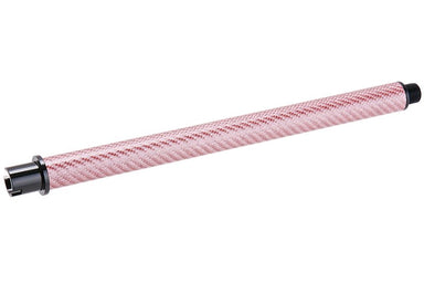 Dr. Black Carbon Fiber 10.5 inch Outer Barrel For Tokyo Marui MWS Airsoft GBB (Pink)