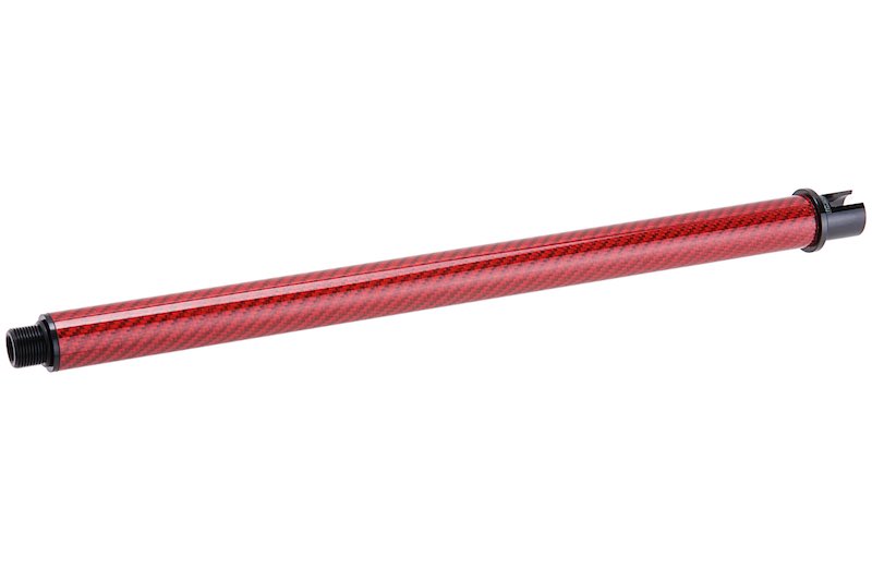 Dr. Black Carbon Fiber 12 inch Outer Barrel For Tokyo Marui MWS Airsoft GBB (Red)