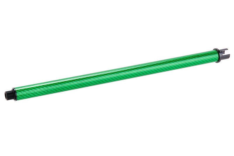 Dr. Black Carbon Fiber 14 inch Outer Barrel For Tokyo Marui MWS Airsoft GBB (Green)