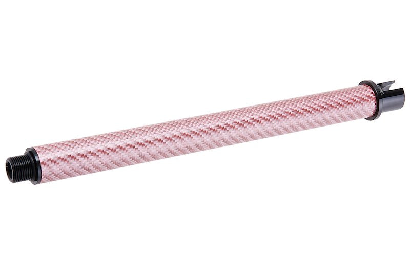 Dr. Black Carbon Fiber 9 inch Outer Barrel For Tokyo Marui MWS Airsoft GBB (Pink)