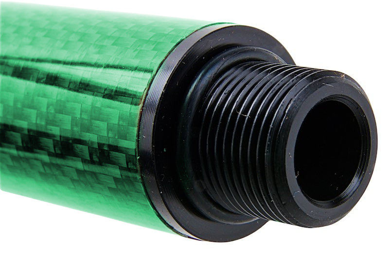 Dr. Black Carbon Fiber 14 inch Outer Barrel For Tokyo Marui MWS Airsoft GBB (Green)