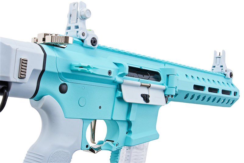 G&G FAR 9 Rapid Folding PCC AEG Airsoft Rifle (Macaron Blue)