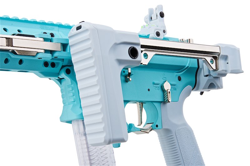 G&G FAR 9 Rapid Folding PCC AEG Airsoft Rifle (Macaron Blue)