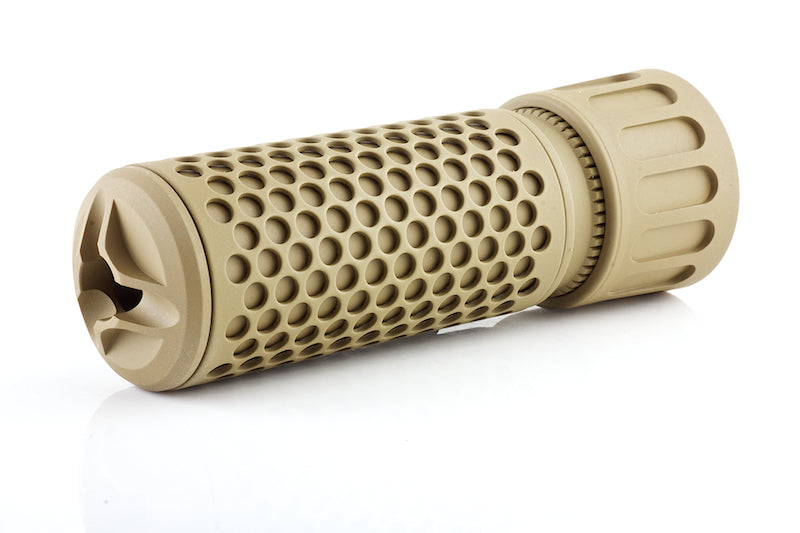 Knight's Armament Airsoft (Madbull) 556 QDC/CQB Suppressor w/ Quick Detach Function/ Flash Hider (14mm CW/ Tan)