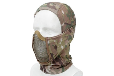 WoSport Balaclava Quick Dry with Protective Steel Mesh Face Mask (Multicam)