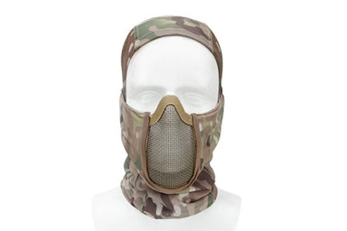 WoSport Balaclava Quick Dry with Protective Steel Mesh Face Mask (Multicam)