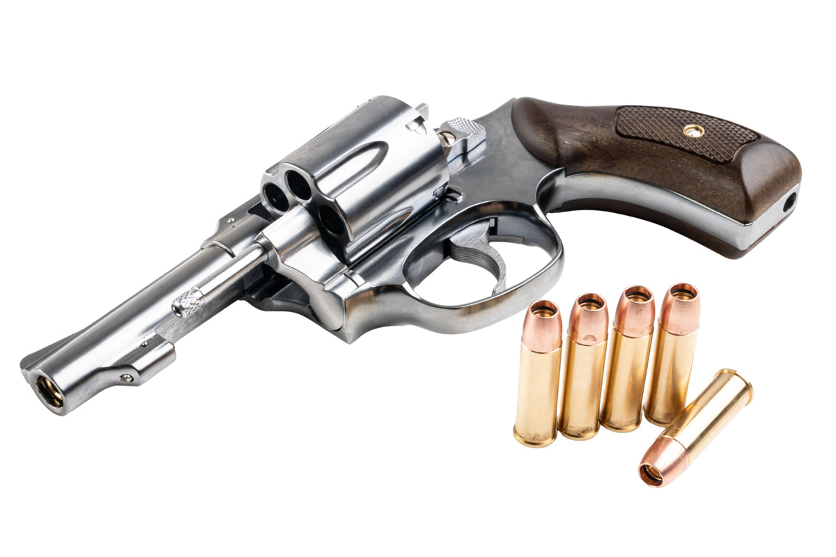 Marushin S&W 3 inch M60 Gas Revolver (Faux Wood Grip/ Silver)