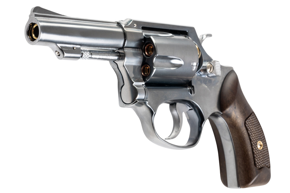 Marushin S&W 3 inch M60 Gas Revolver (Faux Wood Grip/ Silver)