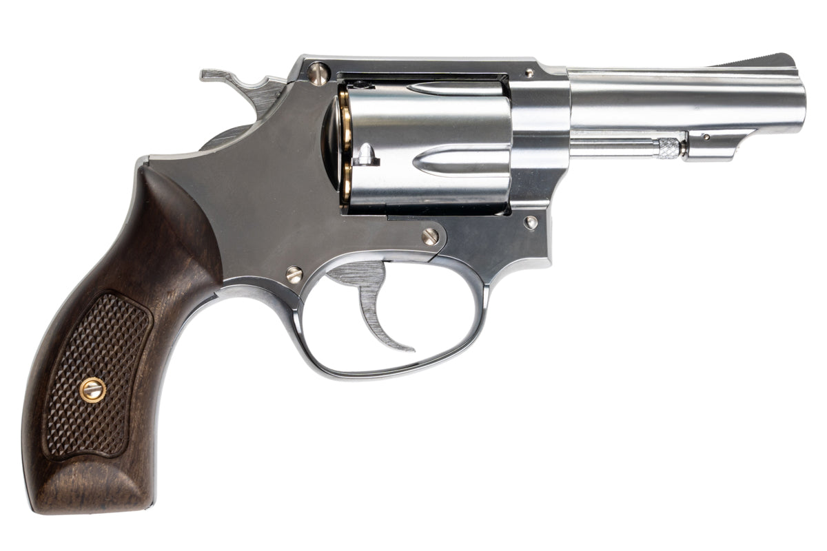 Marushin S&W 3 inch M60 Gas Revolver (Faux Wood Grip/ Silver)