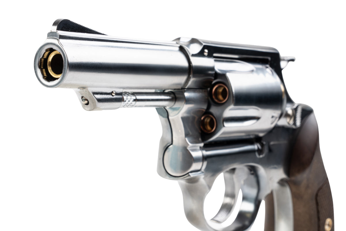 Marushin S&W 3 inch M60 Gas Revolver (Faux Wood Grip/ Silver)