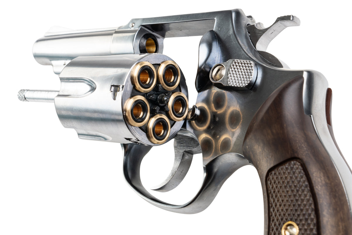 Marushin S&W 3 inch M60 Gas Revolver (Faux Wood Grip/ Silver)