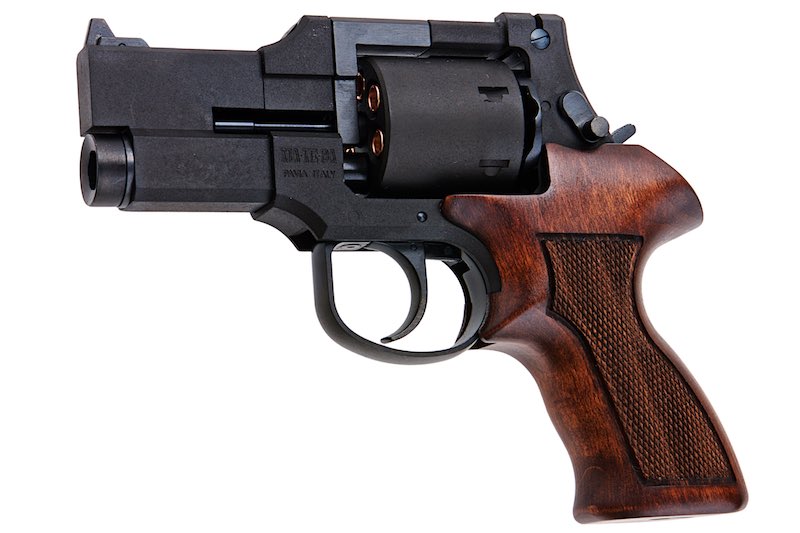 Marushin 3 inch Mateba Gas Revolver (Heavyweight Wood Grip Ver./ Black)