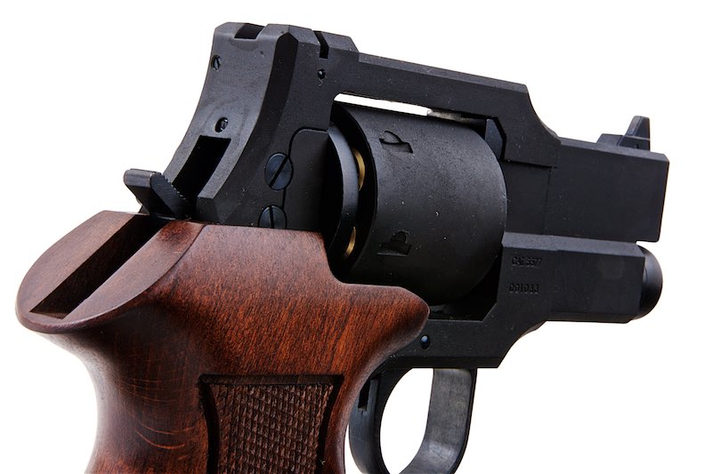 Marushin 3 inch Mateba Gas Revolver (Heavyweight Wood Grip Ver./ Black)