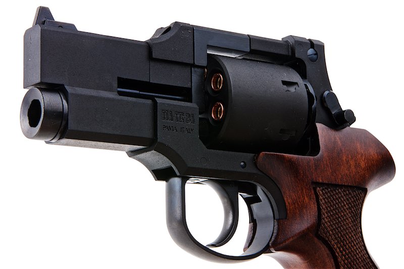 Marushin 3 inch Mateba Gas Revolver (Heavyweight Wood Grip Ver./ Black)