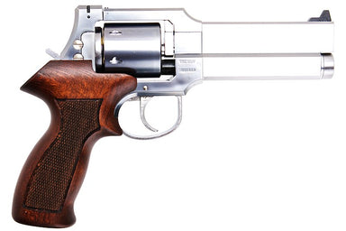 Marushin 5 inch Mateba Gas Revolver (Heavyweight Wood Grip Ver./ Silver)