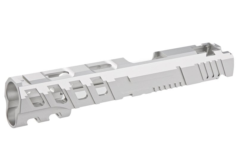 Narcos Airsoft CNC Aluminum Slide 'Phantom' For Tokyo Marui Hi Capa 5.1 Gas Blow Back GBB Airsoft (Silver)
