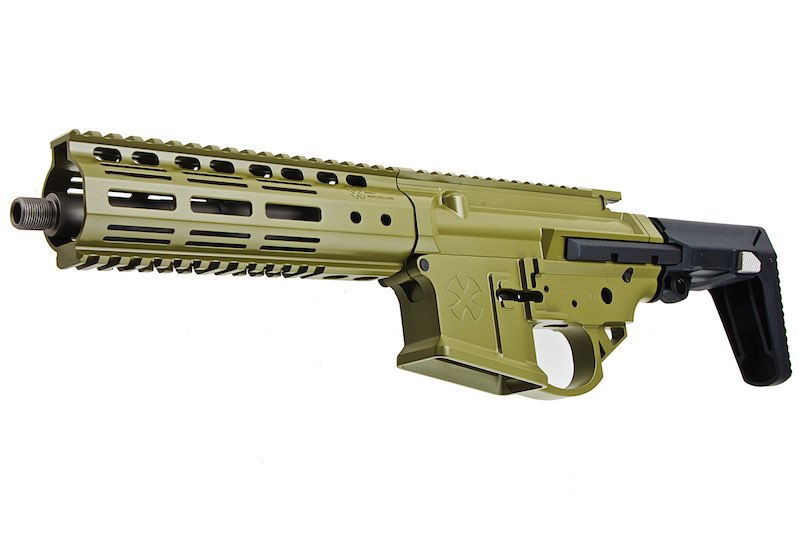 EMG (DYTAC) Noveske Gen4 Ghetto Blaster Receiver Kit (7.94 inch) for Marui MWS GBB Airsoft Rifle (Cerakote Green)