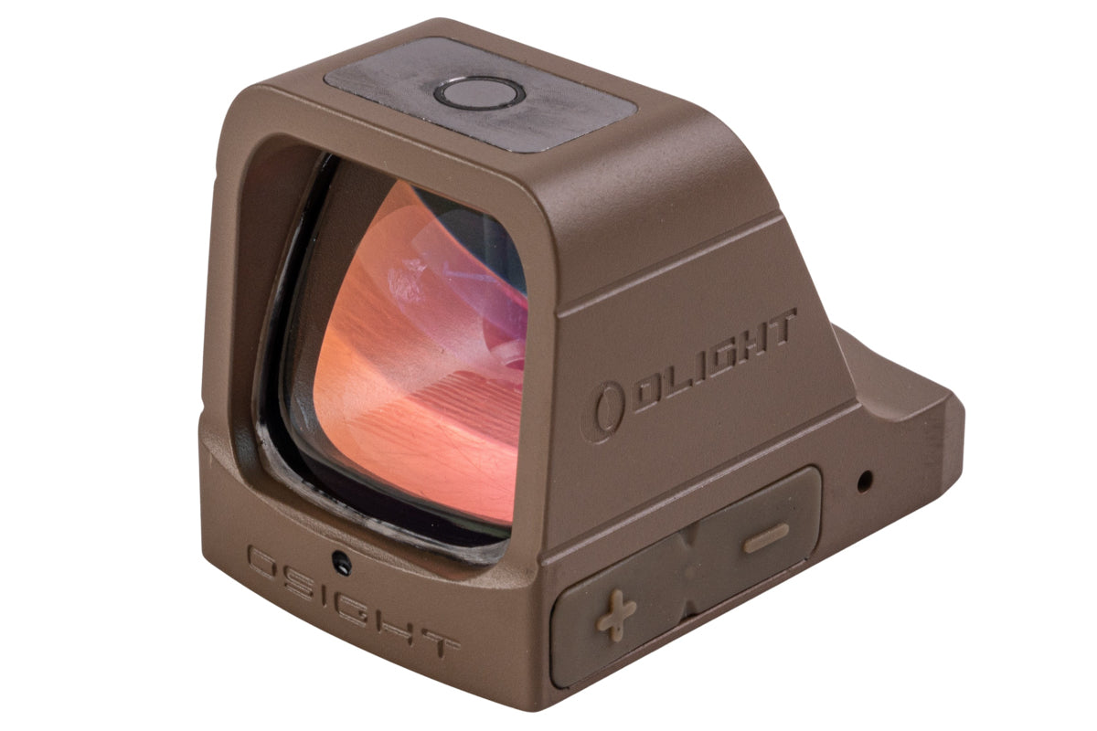 OLIGHT Osight 3 MOA Rechargeable Reflex Red Dot Sight with Magnetic Charging Cover (FDE)