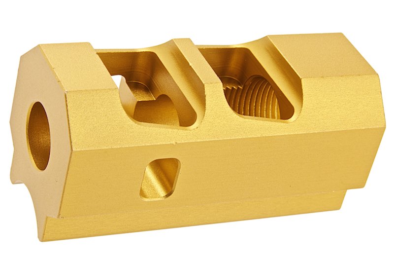 Revanchist Airsoft INF Style Compensator For Tokyo Marui Hi Capa GBB Airsoft (14mm CCW/ Gold)