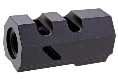 Revanchist Airsoft Dr. Black Style Compensator For Tokyo Marui Hi Capa GBB Airsoft (14mm CCW)