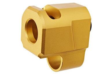 Revanchist Airsoft ST Style Compensator For Hi Capa GBB Airsoft (11mm CW to 14mm CCW/ Gold)