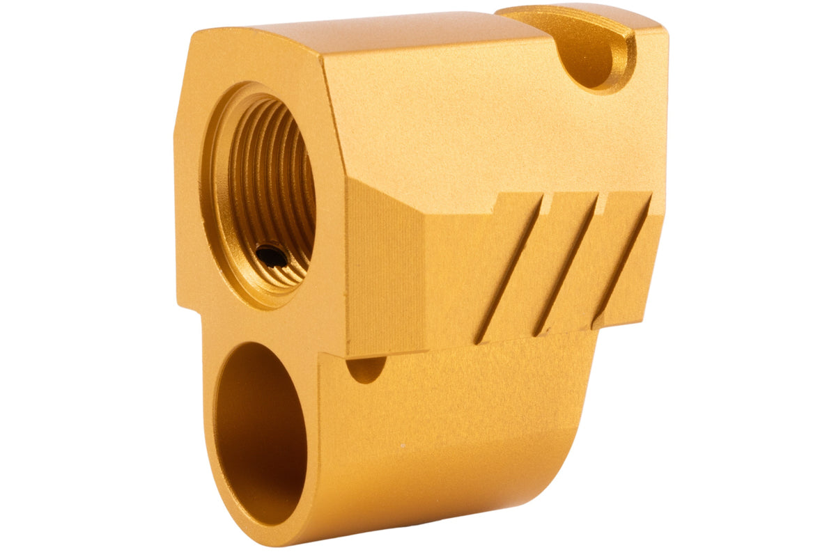 Revanchist Airsoft Compensator For SIG Sauer M17/ M18/ P320 GBB Airsoft (Type A/ Gold)