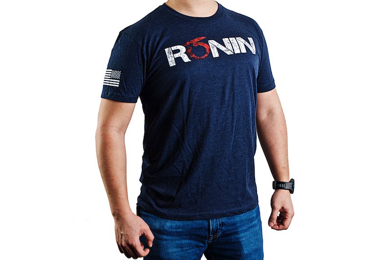 Ronin Tactics 'Vintage' T-Shirt (Midnight Navy Blue/ L)