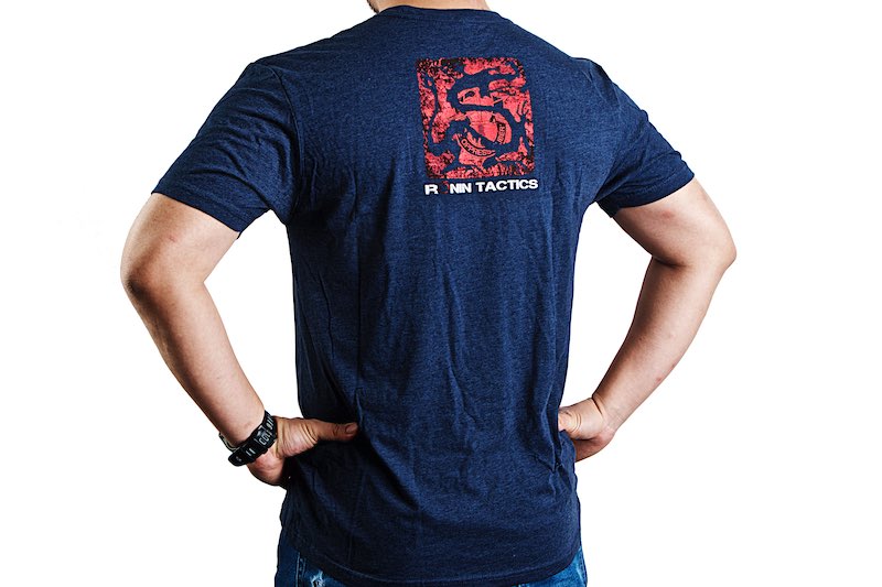 Ronin Tactics 'Vintage' T-Shirt (Midnight Navy Blue/ L)