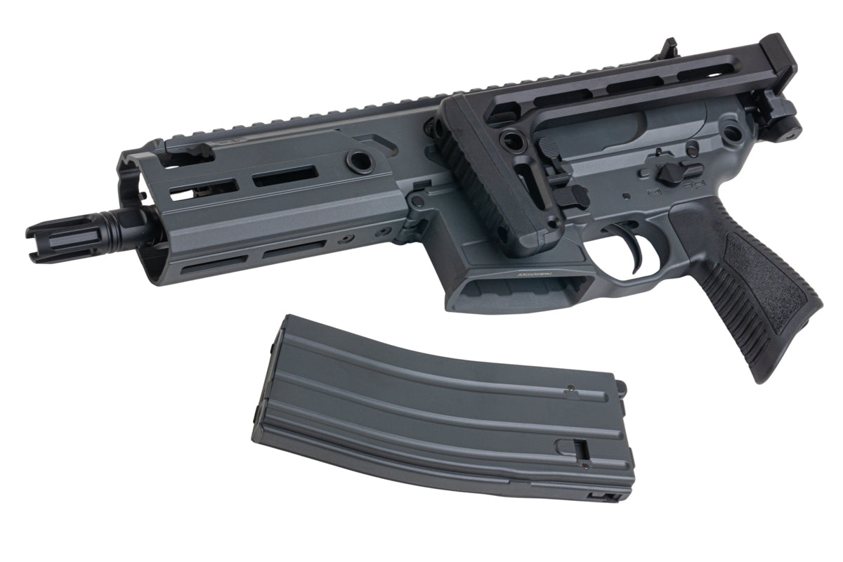 Salvo Precision MWS MCX Rattler .300BLK 5.5 inch GBB Airsoft (G104-2A, No Marking, Grey)