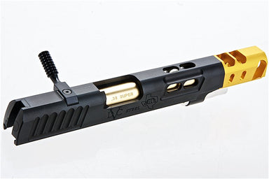 Airsoft Masterpiece S Style DVC Open Slide w/ Gold Compensator for Marui Hi-Capa GBB Airsoft Gun (6inch)