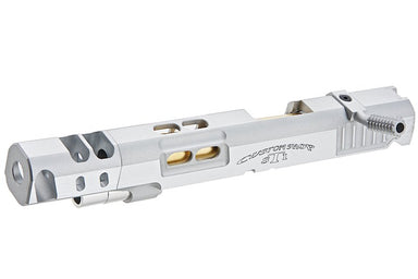 Airsoft Masterpiece S Style DVC Silver Open Slide w/ Silver Compensator for Marui Hi-Capa GBB Airsoft Gun (6inch)