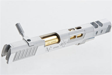 Airsoft Masterpiece S Style DVC Silver Open Slide w/ Silver Compensator for Marui Hi-Capa GBB Airsoft Gun (6inch)