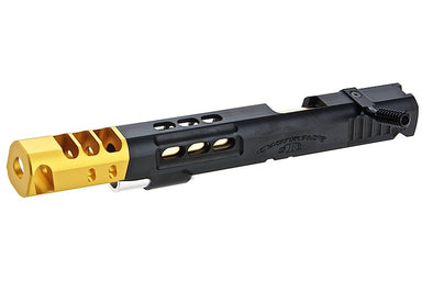 Airsoft Masterpiece Open Slide w/ Gold Compensator for Marui Hi-Capa GBB Airsoft Gun (7inch)