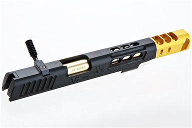 Airsoft Masterpiece Open Slide w/ Gold Compensator for Marui Hi-Capa GBB Airsoft Gun (7inch)