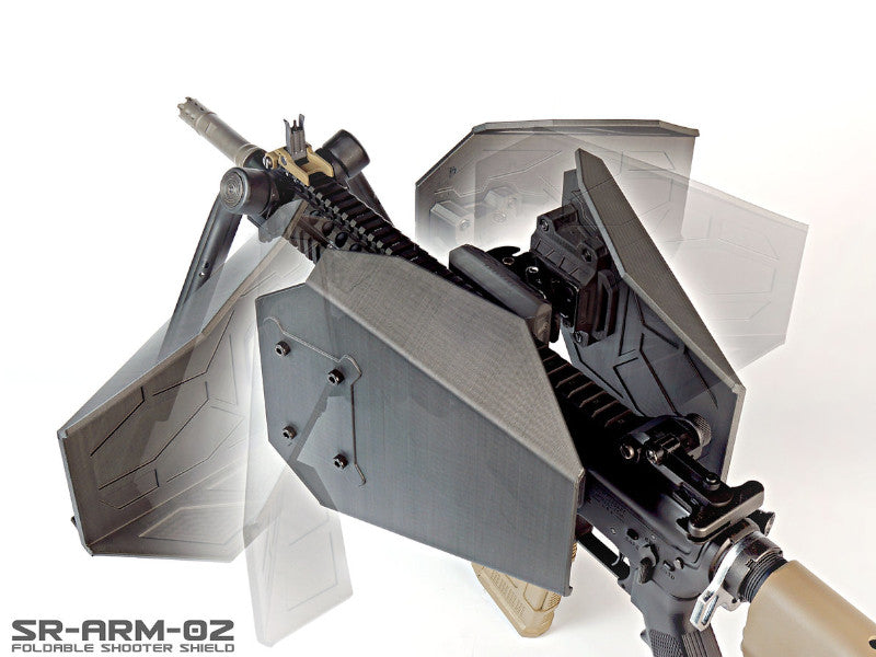 SRU Foldable Shooter Shield For Picatinny Rail Handguard (Left & Right side)