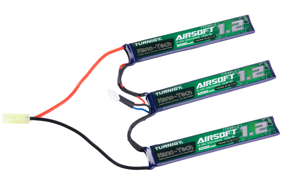 Turnigy Nano-tech 11.1V 1200mah 3S 15~25C Lipo Airsoft Pack (Tamiya)