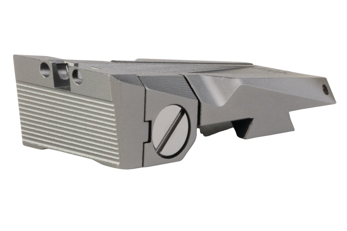 Dr. Black Aluminum Optic Rear Sight For Tokyo Marui Hi Capa 5.1 GBB Airsoft (Grey)