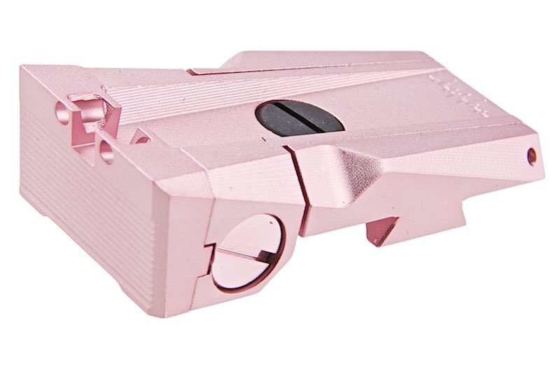 Dr. Black Aluminum Optic Rear Sight For Tokyo Marui Hi Capa 5.1 GBB Airsoft (Pink)