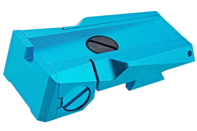 Dr. Black Aluminum Rear Iron Sight For Tokyo Marui Hi Capa 5.1 GBB Airsoft (Aqua)
