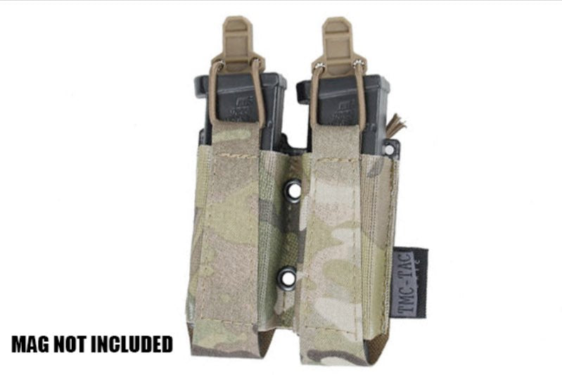 TMC Dual Elastic Pistol Magazine Pouch (Multicam)