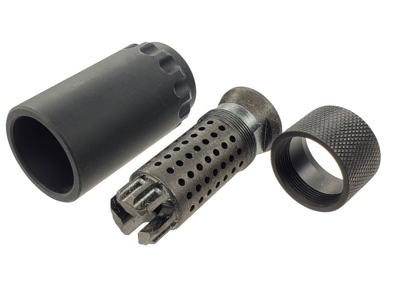 5KU 7.62 Taper Mount Flash Compensator & Blast Shield (BK)